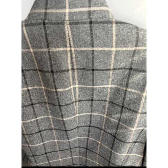 Evan Picone Black Label NWT Grey Plaid Blazer Sze 14 Formal Career Office Classy - Picture 6 of 11